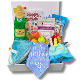 Personalised Ultimate Dog Birthday Box ā In Blue